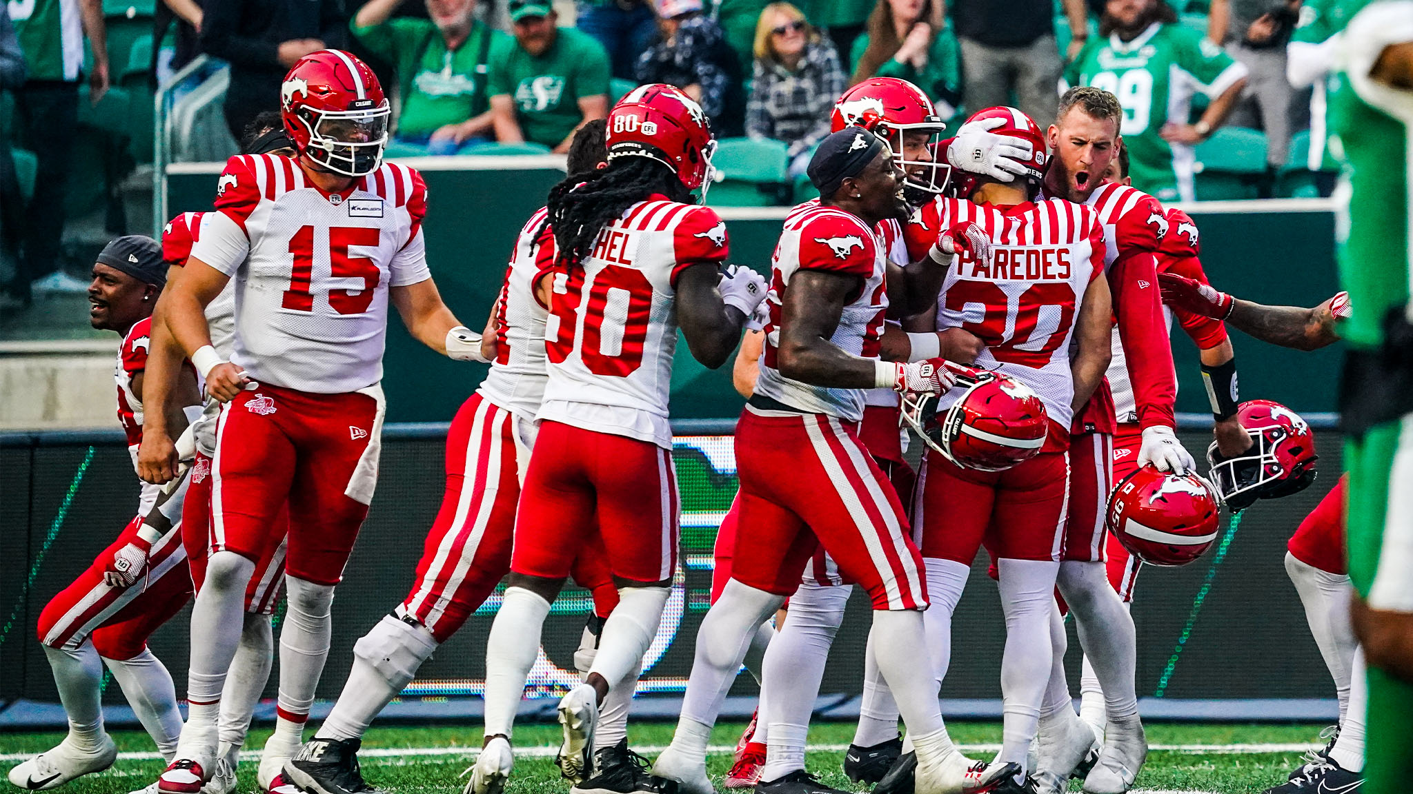 CFL Score: Calgary Stampeders Rally to Edge Saskatchewan Roughriders 33-31