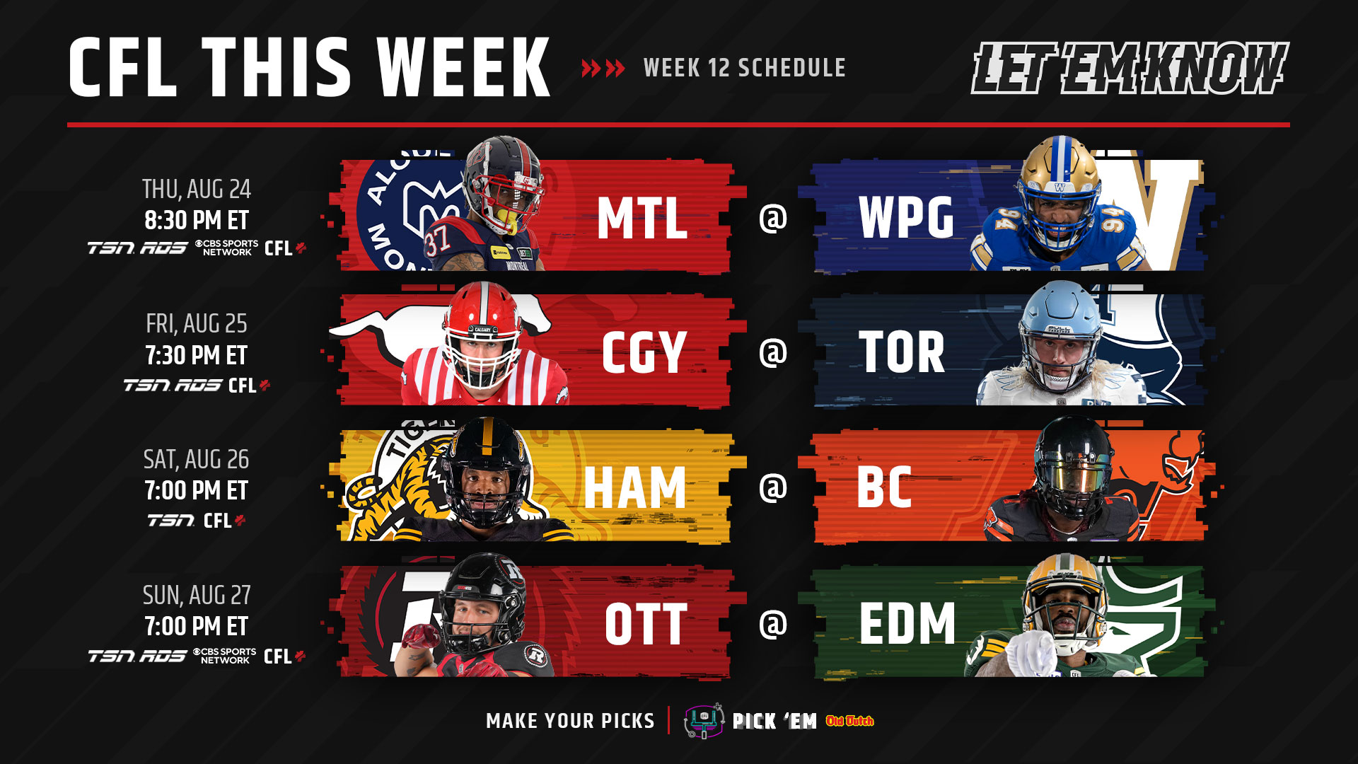 CFL Schedule: Ottawa Redblacks vs Edmonton Elks, Odds, CFL Live Stream Free, CFL Games Today (Sunday, August 27)