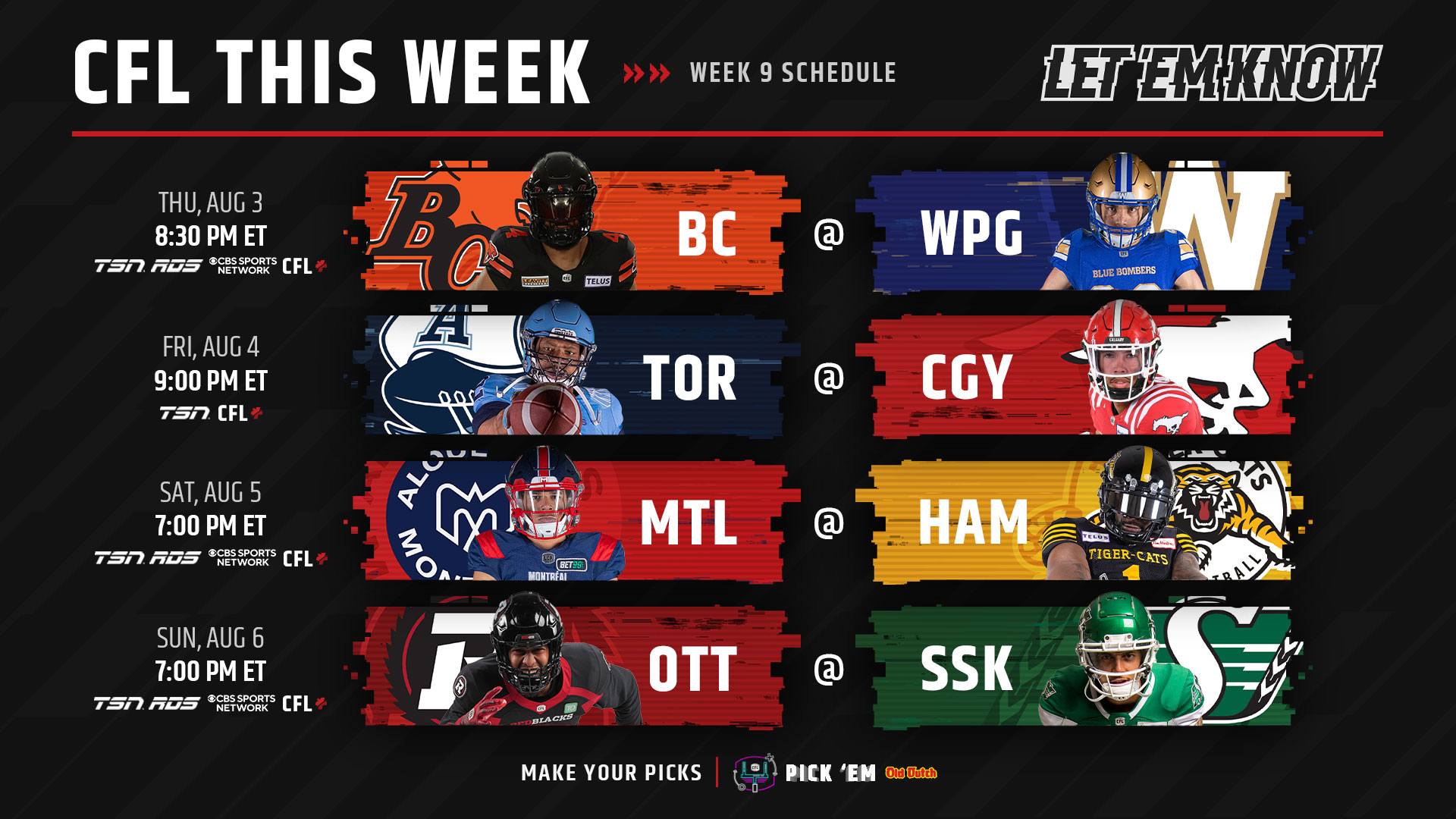 CFL Schedule: Ottawa Redblacks vs Saskatchewan Roughriders, Odds, CFL Live Stream Free, CFL Games Today (Sunday, August 6)