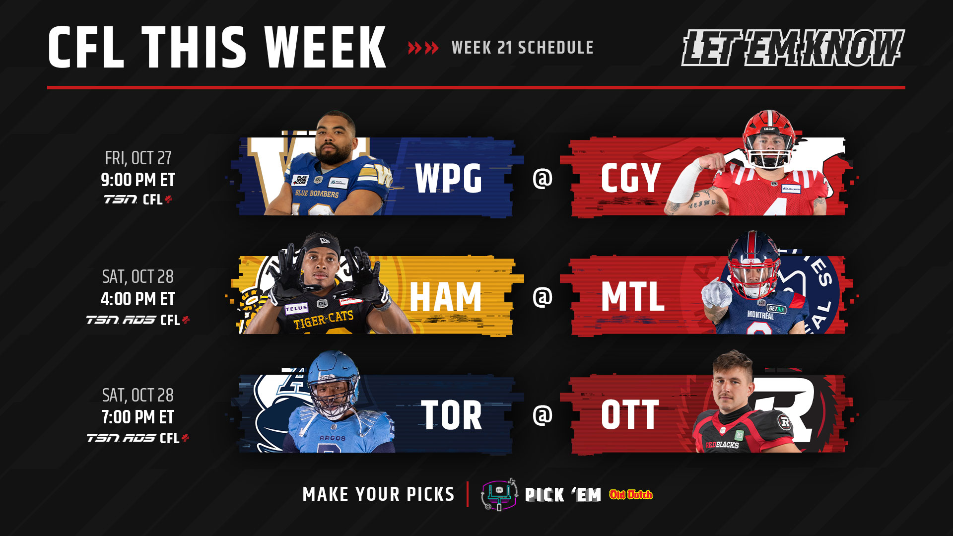 CFL Games Today: Tiger-Cats vs Alouettes, Argonauts vs RedBlacks, Odds, CFL Live Stream Free, CFL Schedule (Saturday, October 28)