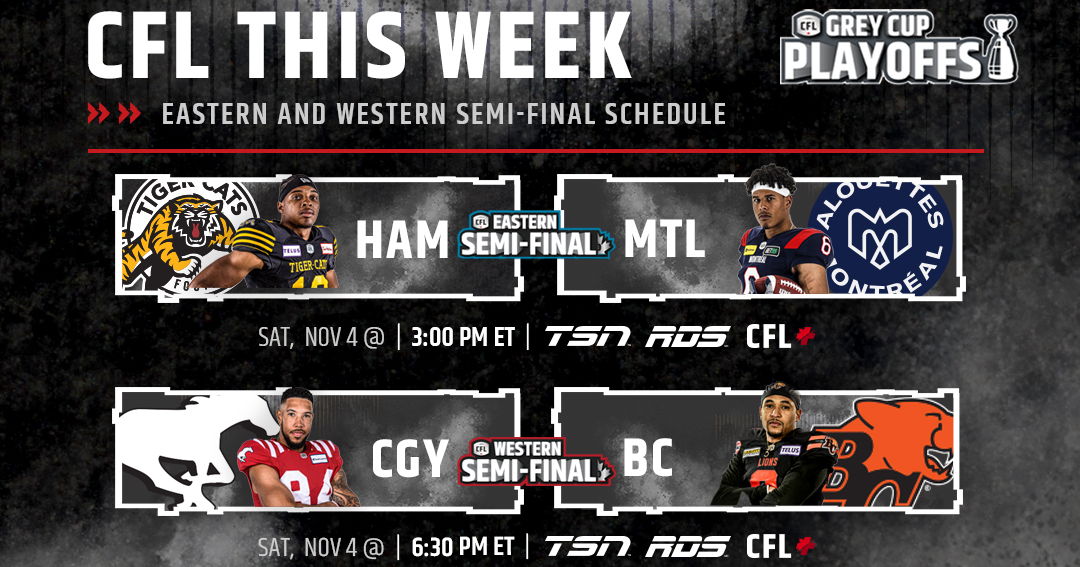CFL Schedule: Tiger-Cats vs Alouettes, Stampeders vs Lions, Odds, CFL Live Stream Free, CFL Games Today (Saturday, Nov 4)