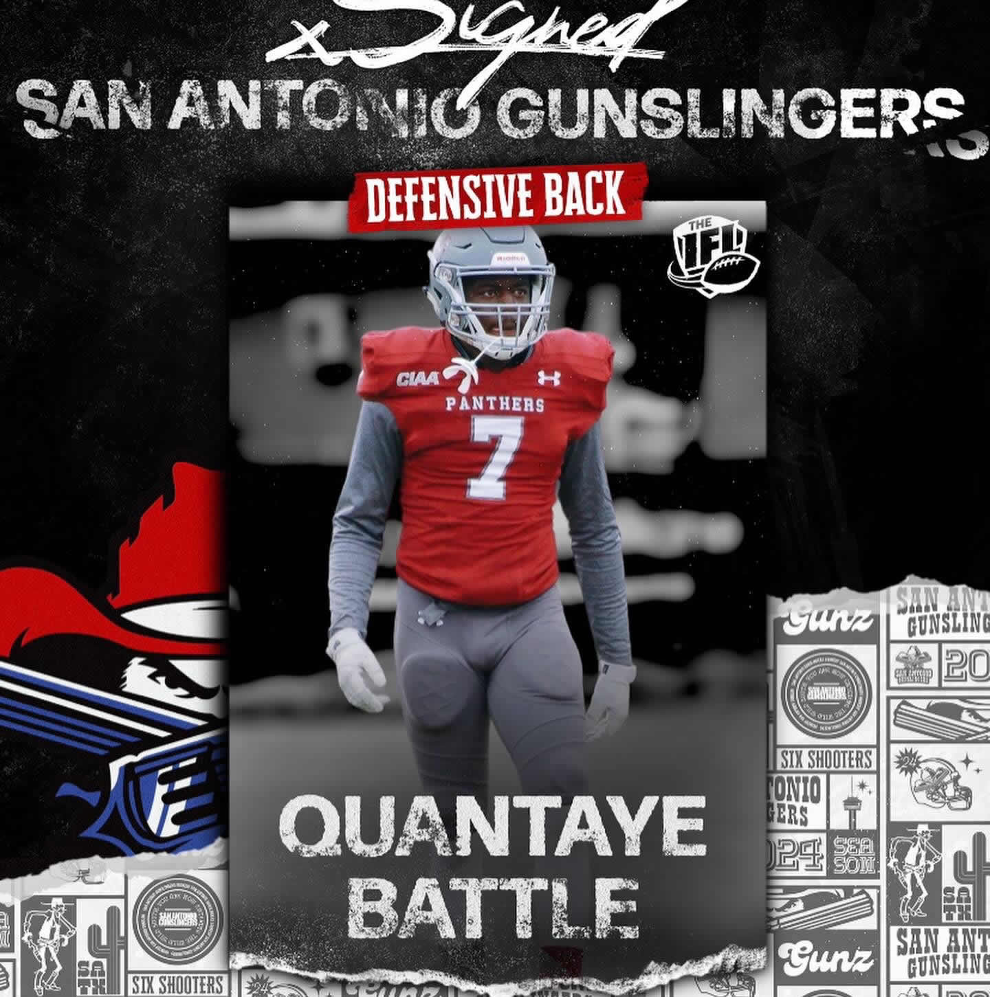 Quantaye Battle; Physical Leader: CFL/UFL Free Agent Defensive Back Profile