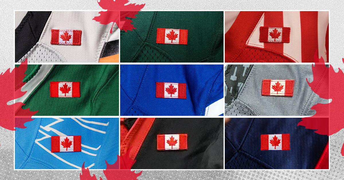 Strong And Free: CFLers Don The Canadian Flag