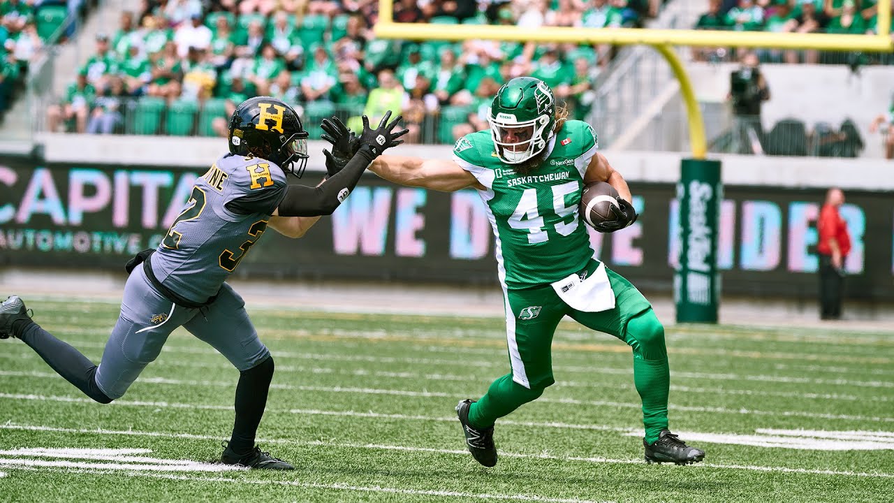 CFL Scores Today: Saskatchewan Roughriders 29, Hamilton Tiger-Cats 9 - Riders Defense Dominates in Week 11