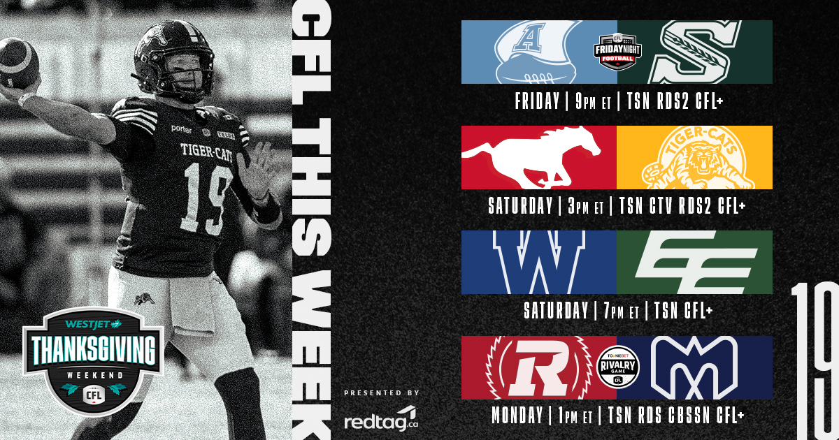 CFL Schedule Today October 11th 2025: Stampeders vs Tiger-Cats, Blue Bombers vs Elks - TV Channels, Live Stream, Odds