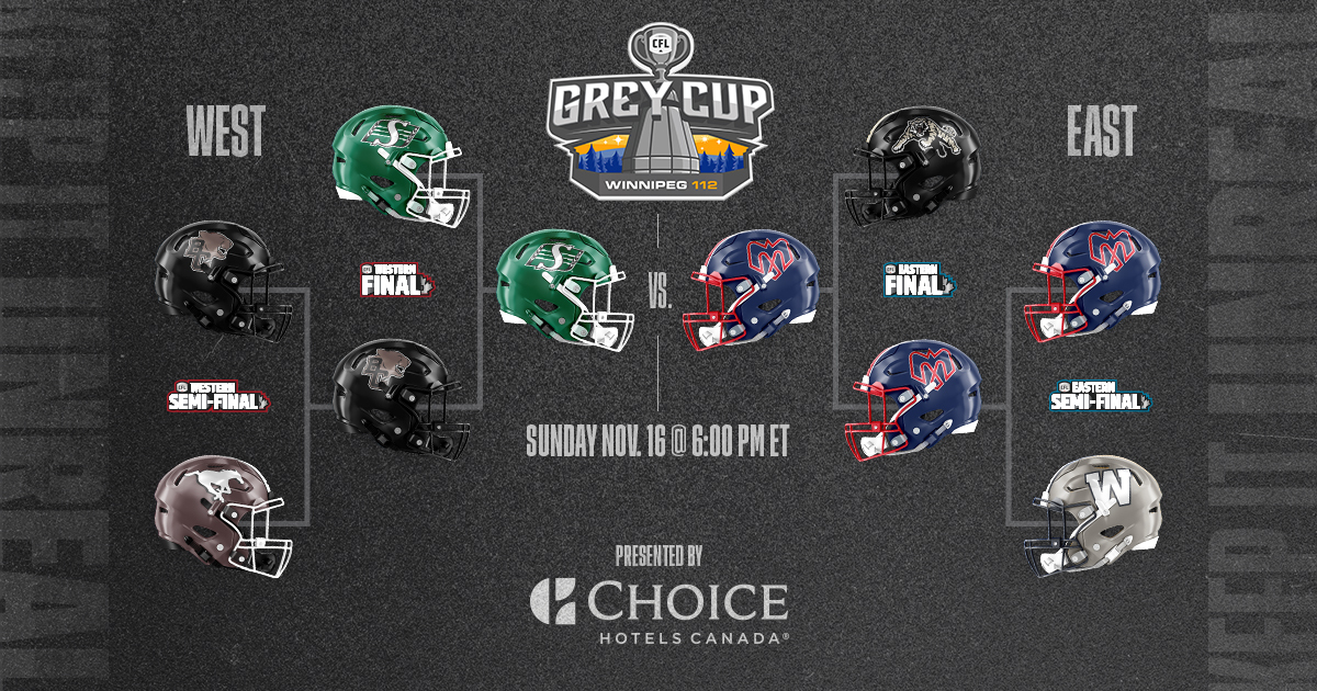 CFL: Saskatchewan And Montreal To Compete In 112th Grey Cup