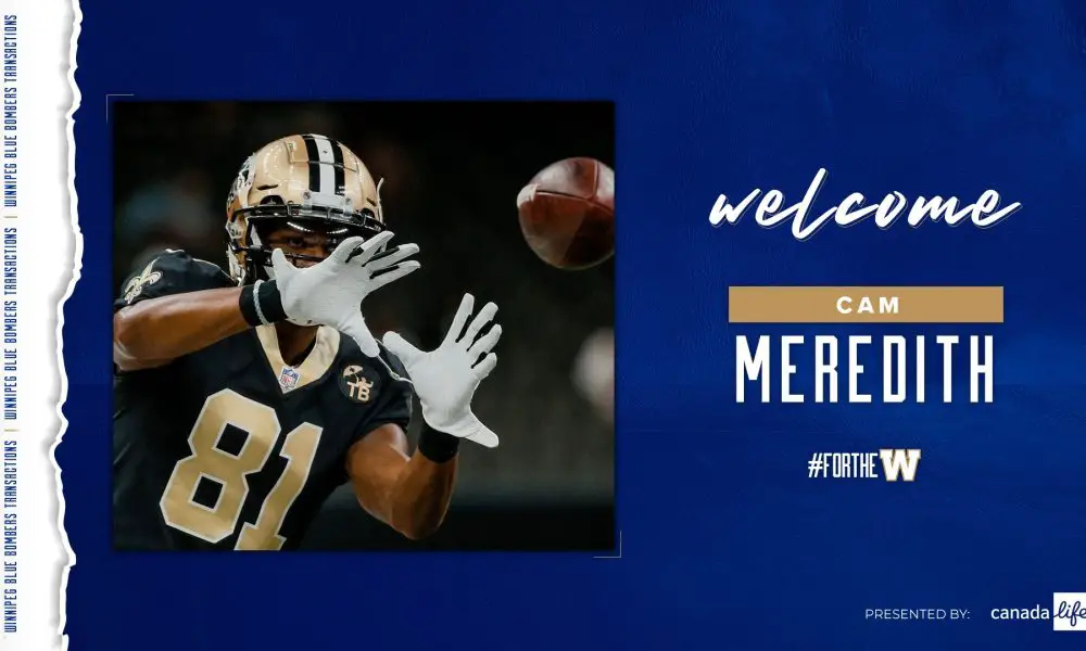 Blue Bombers agree to terms with former Chicago Bears receiver Cam Meredith  - 3DownNation