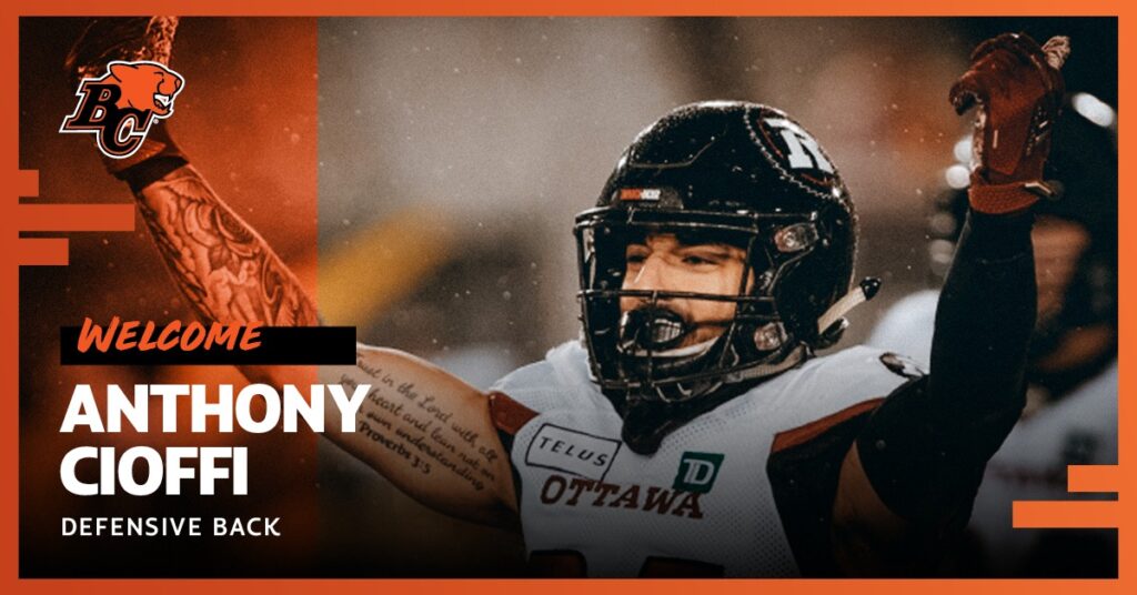 Anthony Cioffi On Being Back in the CFL after a Run with the Jets