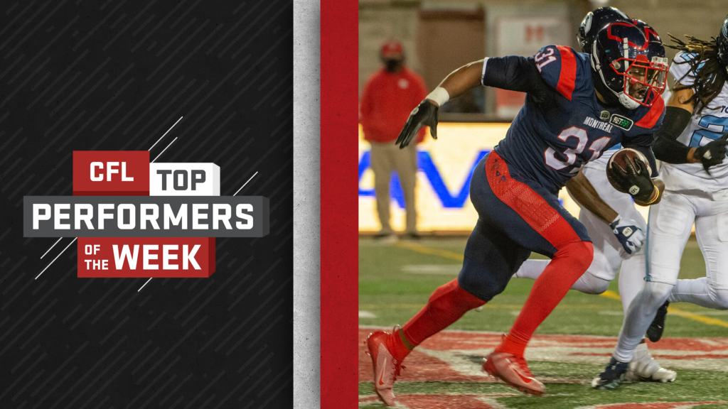 PR: Stanback, Lewis and Hunter Named Top Performers For CFL Week 12