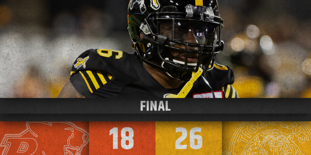 Tiger-Cats Beat Lions 26-18, Clinch Playoff Spot