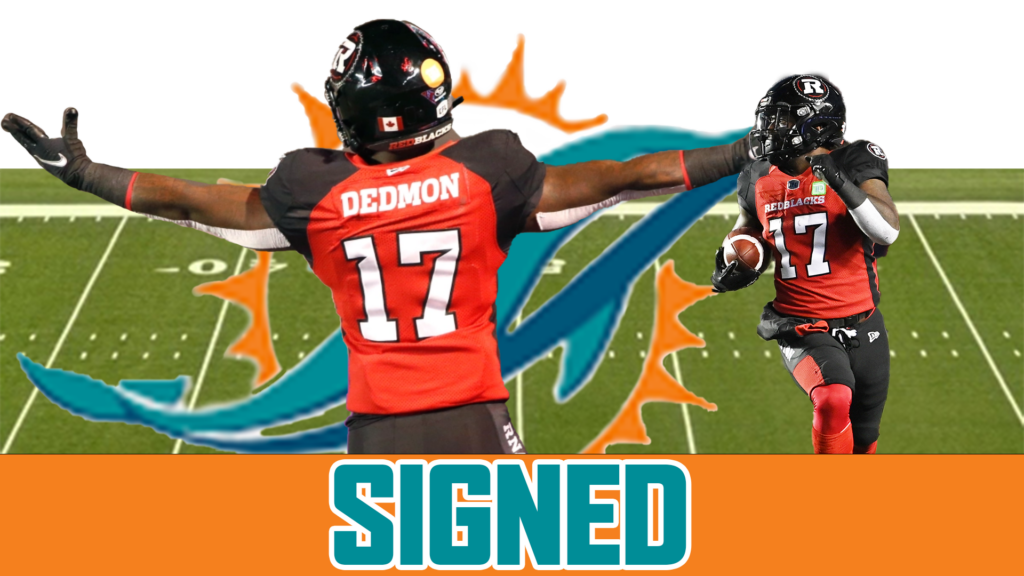 Redblacks Devontae Dedmon Heads To The NFL