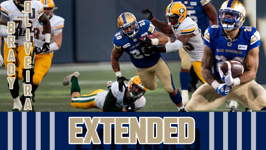 Canadian RB Brady Oliveira Remains With Winnipeg Blue Bombers