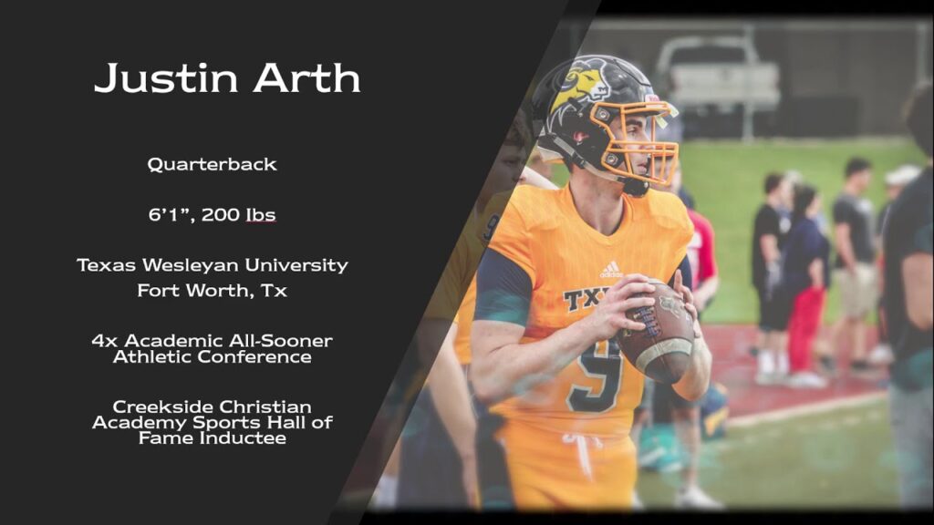 Former Texas-Wesleyan QB Justin Arth Pursuing CFL Opportunities