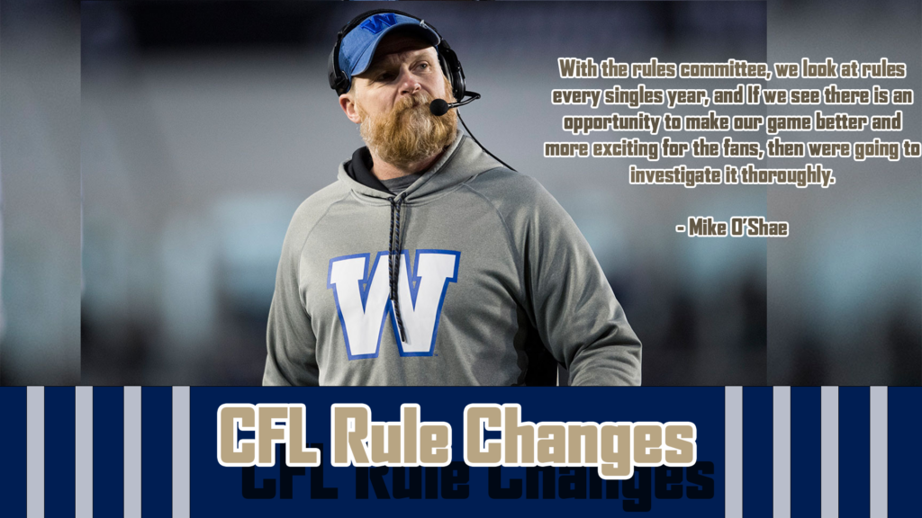 Mike O'Shea on CFL Rule Changes