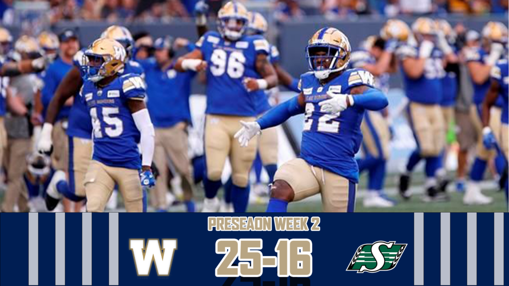 CFL Preseason Week 2 Recap: Blue Bombers Top Roughriders In Monday Action