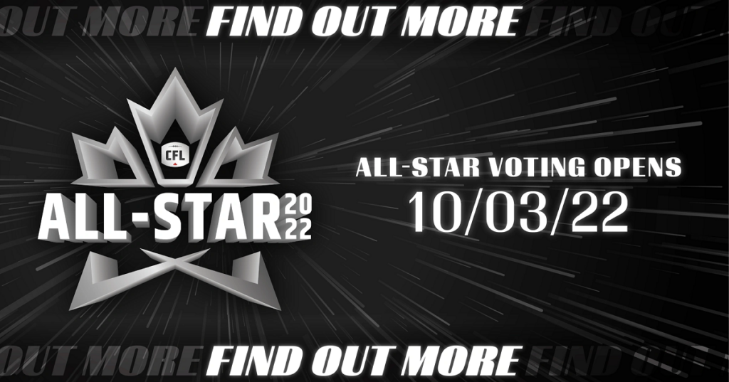 Have Your Say: CFL Introduces All-Star Fan Vote, Opens October 3rd