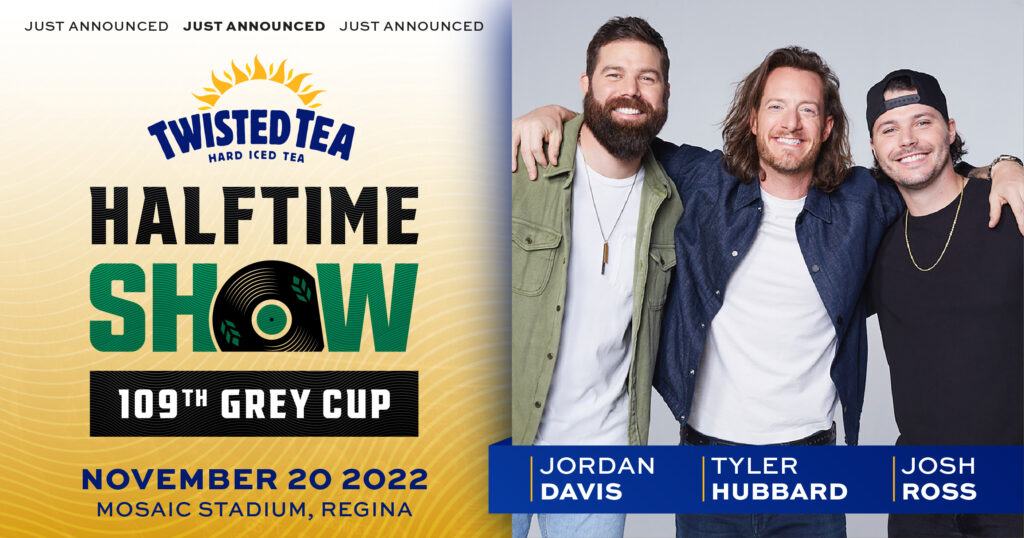 Country All-Stars Unite For Twisted Tea Grey Cup Halftime Show