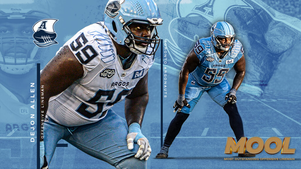 Argos Dejon Allen: 2023's Premier CFL Offensive Lineman