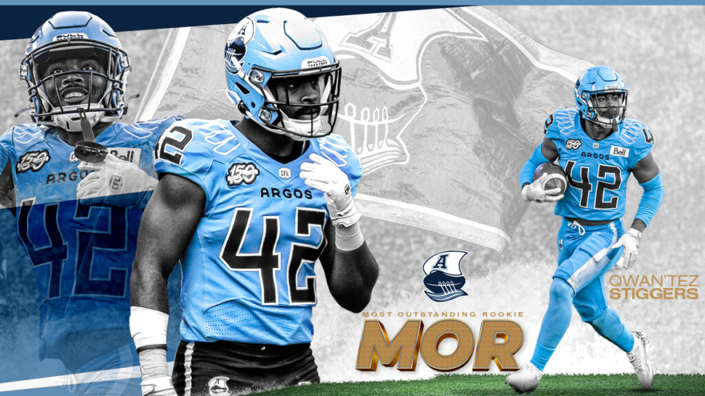 Argos DB Qwan'tez Stiggers: CFL's Rookie Phenomenon of 2023Argos DB
