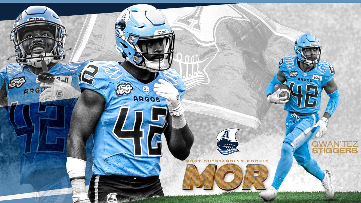 Argos DB Qwan'tez Stiggers: CFL's Rookie Phenomenon of 2023Argos DB