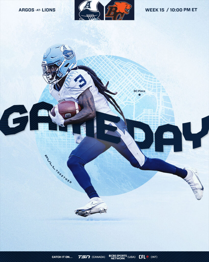 Toronto Argonauts (6-6) Week 15 Preview vs BC Lions (7-6): Prediction, Depth Chart, Injuries, Odds