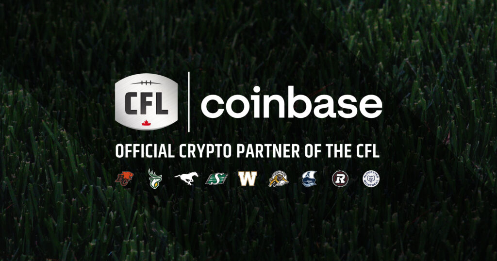 PR: Coinbase Becomes The First Crypto Partner Of The Canadian Football League (CFL)