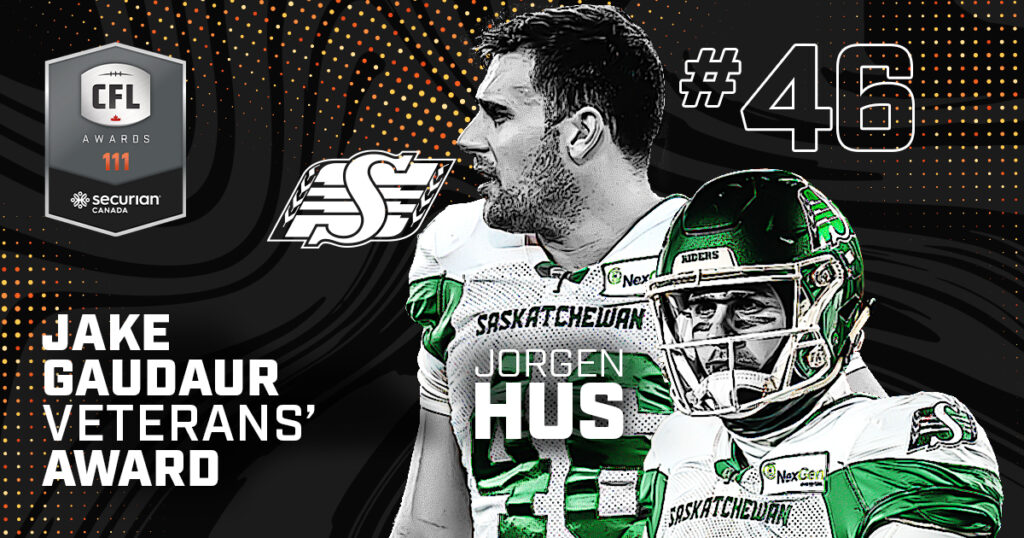 PR: Jorgen Hus Claims 2024 Jake Gaudaur Veterans’ Award