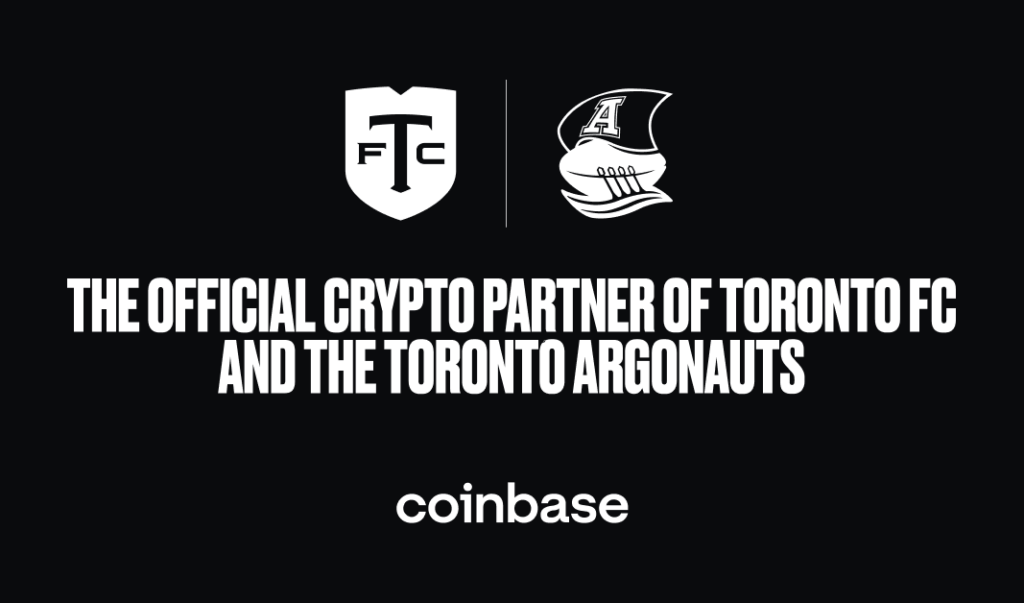 PR: Coinbase Partners with Toronto FC and Toronto Argonauts TO Bring Crypto to Millions of Canadian Sports Fans