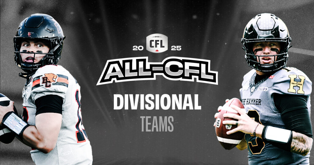Rourke And Mitchell Anchor 2025 Divisional All-CFL Teams