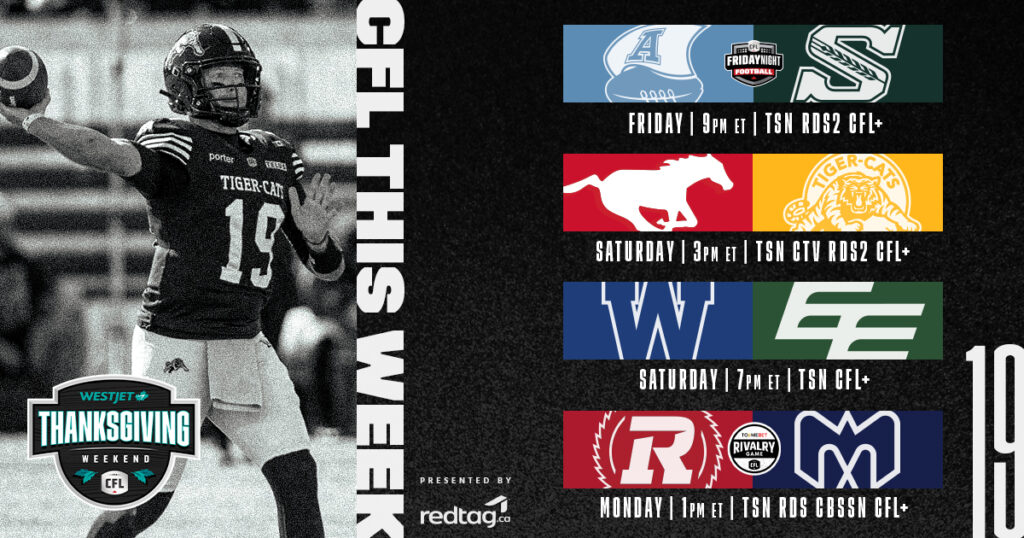 CFL Schedule Today October 11th 2025: Stampeders vs Tiger-Cats, Blue Bombers vs Elks - TV Channels, Live Stream, Odds