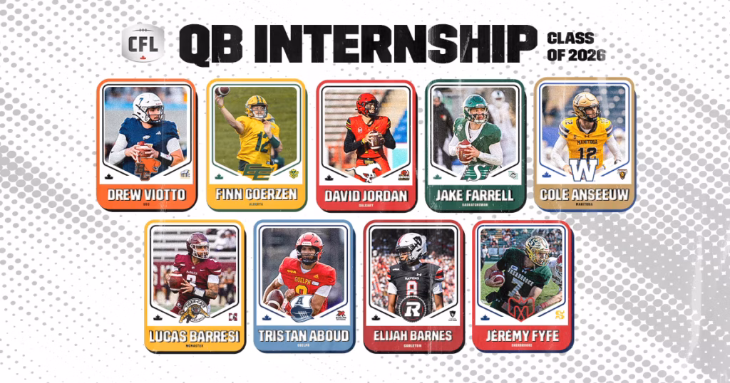 CFL: QB Internship Class Of ’26 Set To Take The Field