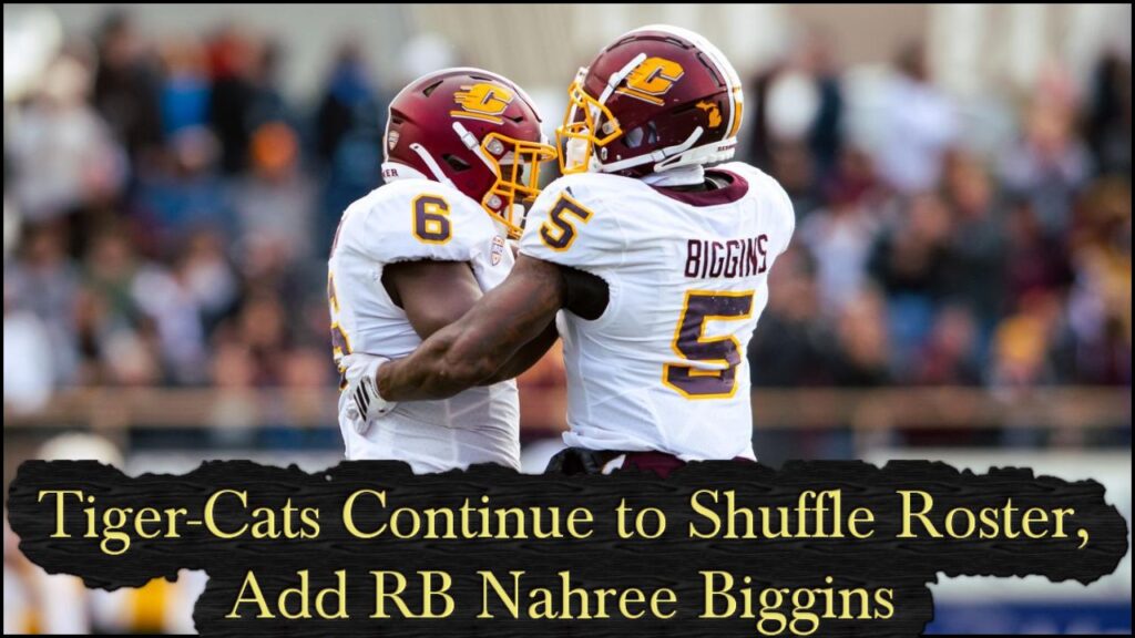 Tiger-Cats Continue to Shuffle Roster, Add RB Nahree Biggins
