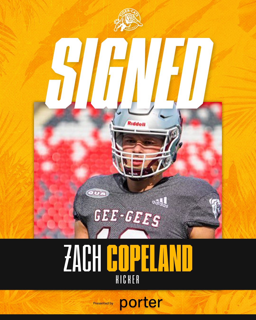 Tiger-Cats Sign OL Schick and Kicker Zach Copeland, 8 Out of 10 2026 Draft Picks Signed