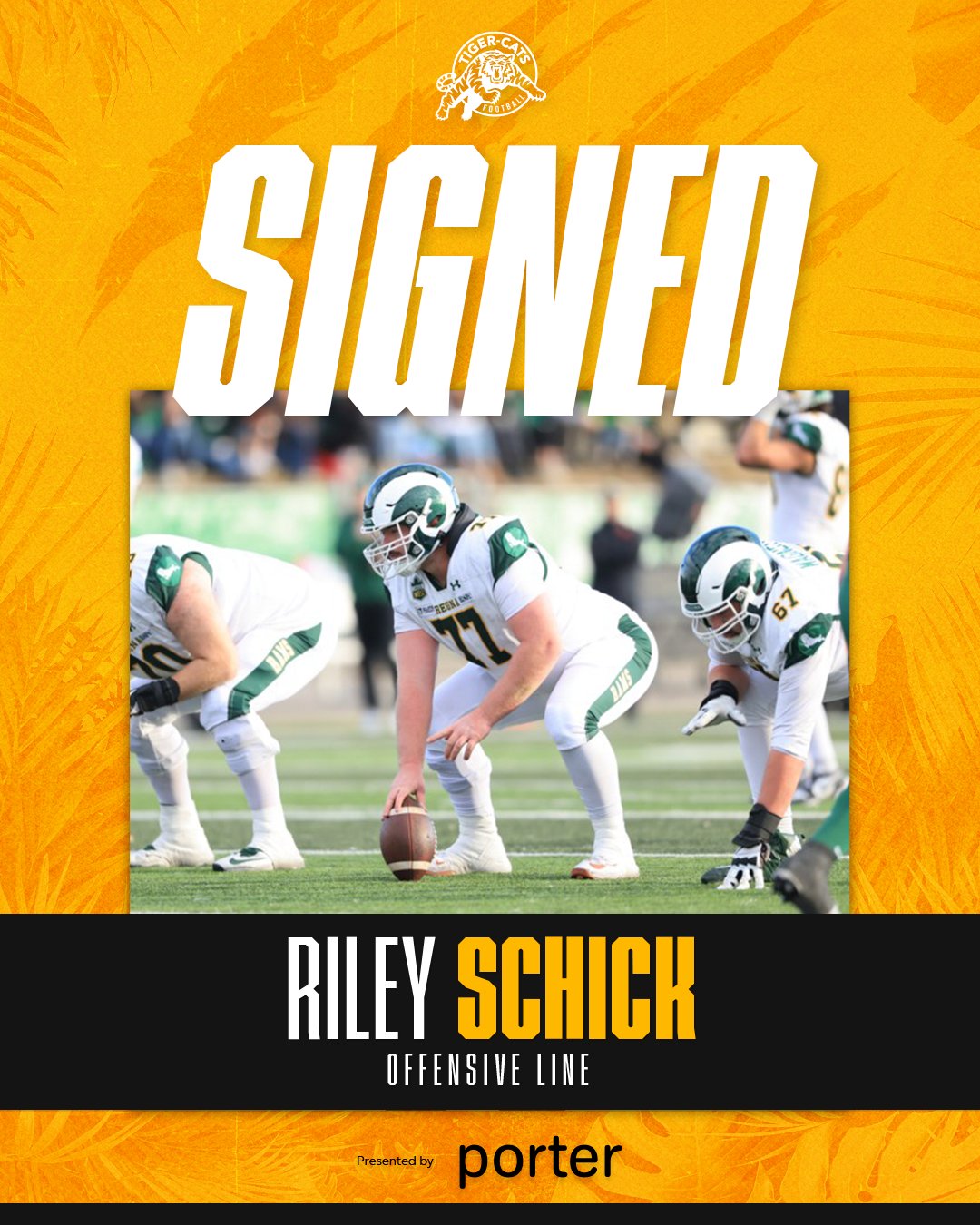 Tiger-Cats Sign OL Schick and Kicker Zach Copeland, 8 Out of 10 2026 Draft Picks Signed