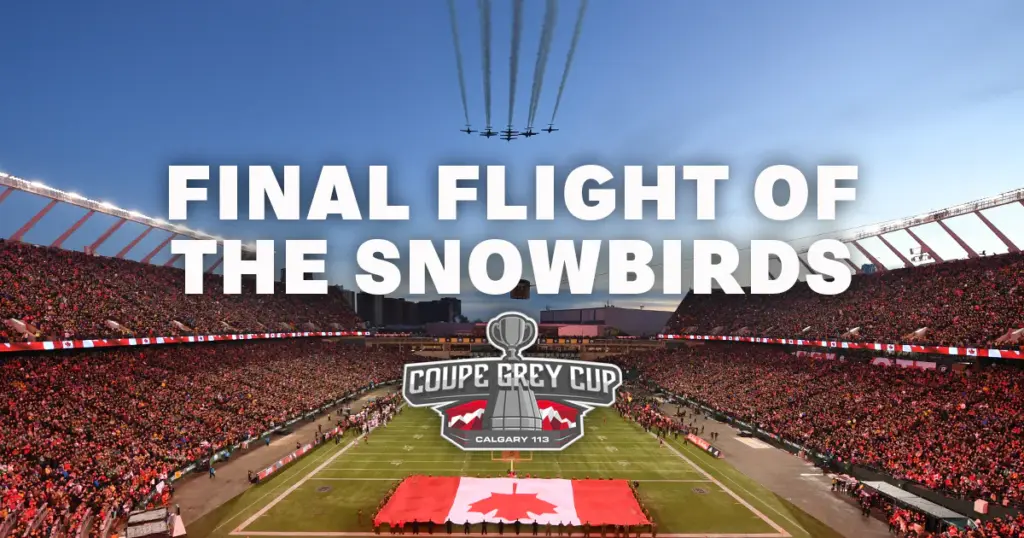 Salute to the Snowbirds at the 113th Grey Cup