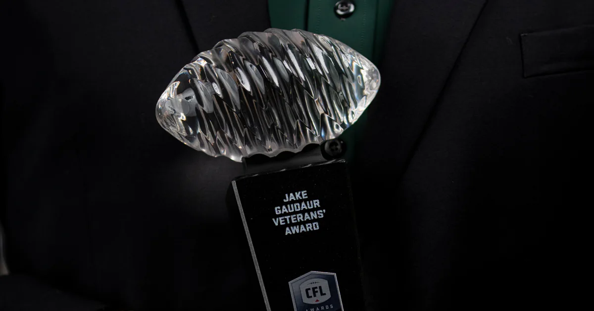 CFL: Nine Players Up for 2026 Jake Gaudaur Veterans’ Award